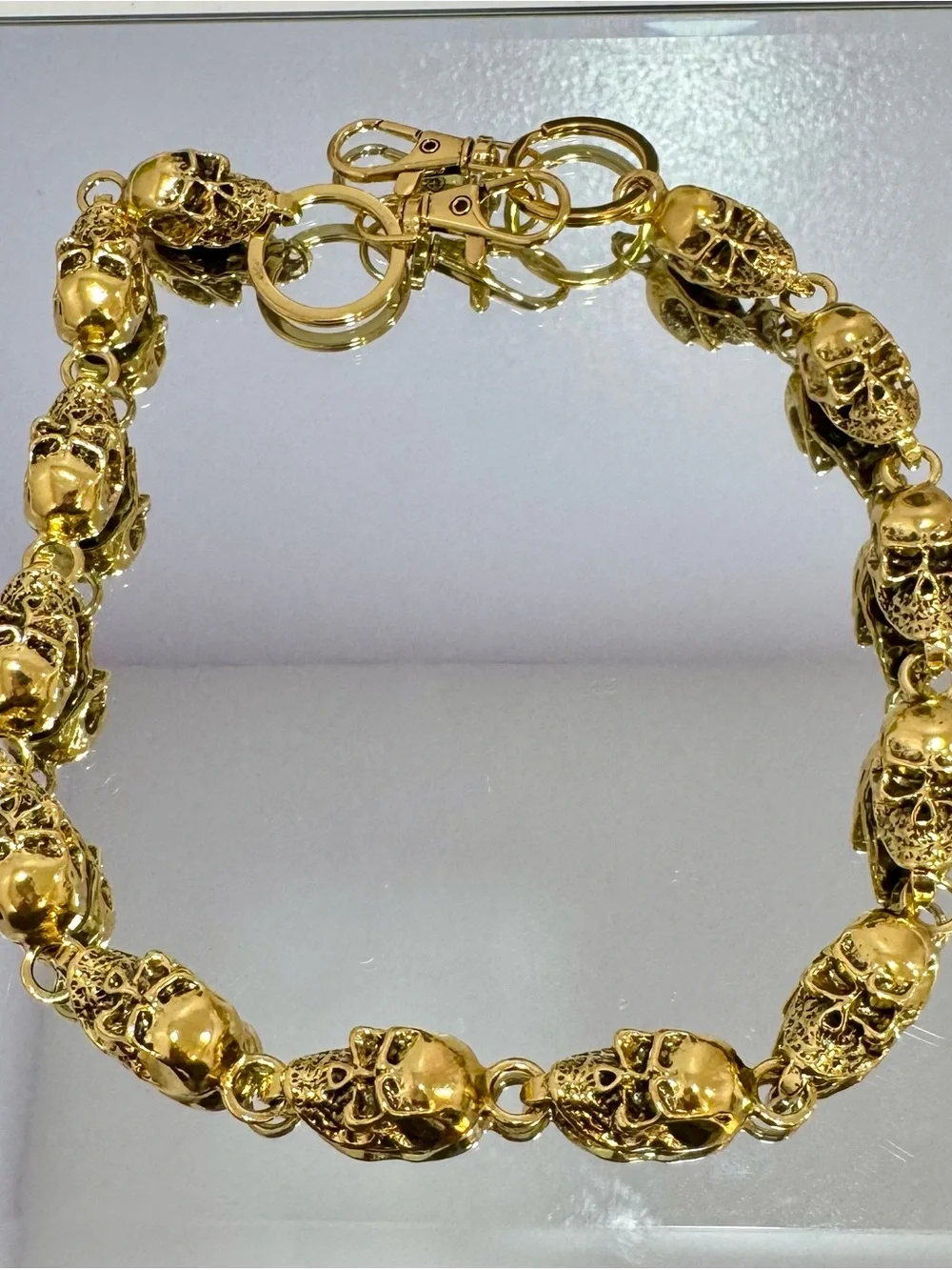 New Gold Skull Bag Chain 18 inches